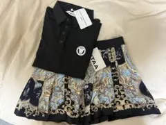 UTAA ユタ ゴルフ ウェア レディース 上下2点セット ブラック サイズM