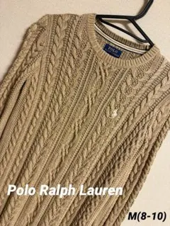 Polo Ralph Laurenケーブルニットワンピース ベージュM8～10