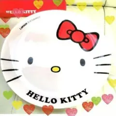 ✨HELLO KITTY キャラクター皿ガラス約26cm非売品