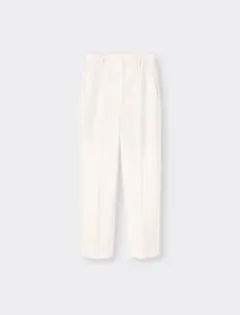 GU ジーユー ハイウエストテーパードパンツ オフホワイト Lサイズ