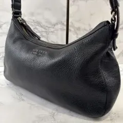 kate spade ケイトスペード 本革 レザー セミショルダーバッグ 黒