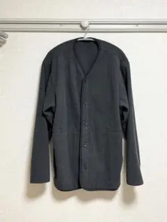 無印良品 フリースカーディガン XL チャコールグレー