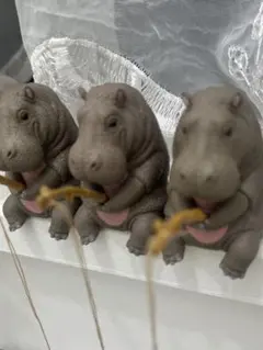 ヒポポタマスフィギュア 3体セット