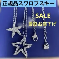 最終お値下げ‼️正規品 Swarovski 星形2連ペンダント ネックレス 未使用