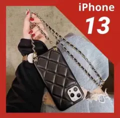 ✨大人気✨早い者勝ち❣️ショルダー　iPhone13 ケース　キルティング　高級感