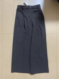 【タグ付き】h&m ワイドテーラードパンツ　ダークブラウン