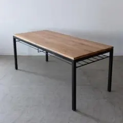 SQUARE Furniture ウォールナット無垢材 鉄脚 ダイニングテーブル
