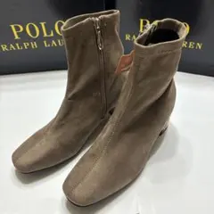 新品未使用　スェード調ブーツ　ブラウン　Mサイズ