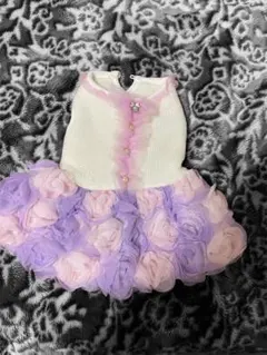 犬服 フラワー柄ドレス 小型犬用　3号　sサイズ