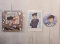 名探偵コナン 工藤新一 キャラバッジコレクション ぱしゃこれ コースター セット