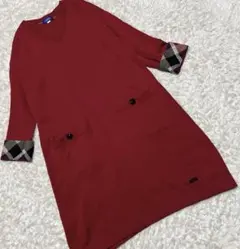 チェック柄 ロングワンピース