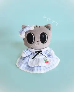 【受注製作】TXT　ダゴニャン　ぬい服　フリルエプロンワンピース　２点セット