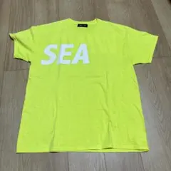 WIND AND SEA 初期ロゴ ネオンイエロー Tシャツ size:L
