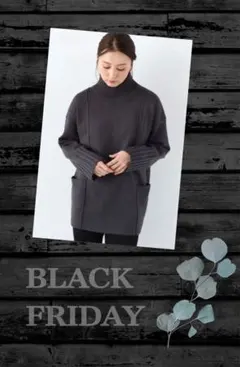 7ブラックフライデー CLOVE ハイネックサイドポケットニット ヤマダヤ