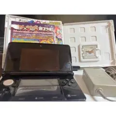 Nintendo 3DS 本体 ブラック ソフト付き 妖怪ウォッチ3すき焼き
