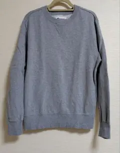 Champion グレー クルーネックスウェットシャツ S