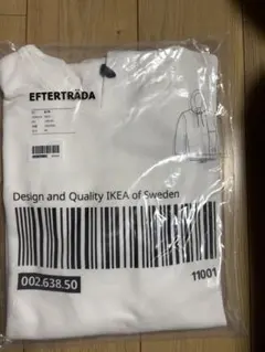 IKEA EFTERTRÄDA ホワイトパーカー　フード付きトレーナー