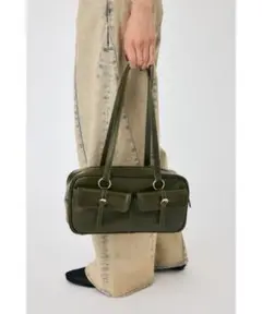 FAUX LEATHER SHOULDER BAG