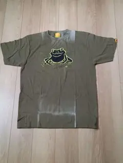 【訳あり】Ki-Yan Stuzio木村英輝　カエル　カーキ　Tシャツ　XL