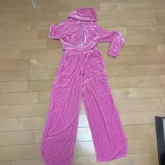 SHEIN ピンク ベルベット セットアップ XS