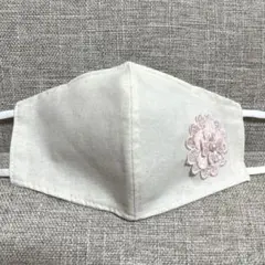 ★(new)ハンドメイド.シンプルマスク(ワンポイント)のサムネイル