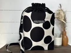 ハンドメイド☆巾着ショルダーバッグ ショルダーバッグ 巾着 北欧 斜めがけ