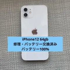 Y*y様 Apple iPhone 12 ホワイト 本体　64gb 水没修理品