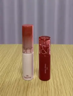 ロムアンド　リップバームとリップグロスセット