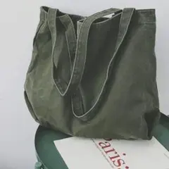 무료 배송 ✨ 빅 토트 유니섹스 라지 스타일리시 커뮤터 카키 그린*