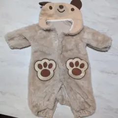 クマの顔付きロンパース 50-60cm