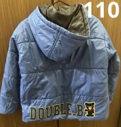 DOUBLE.B リバーシブル アウター青色 黒色110