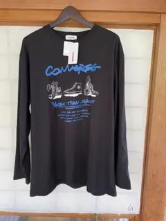CONVERSE ブラック 長袖カットソー