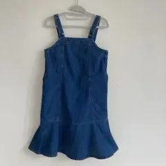 UNIQLO KIDS デニムジャンパースカート 150 マーメイド裾 未使用品