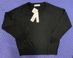 ニット 春ニット 薄手 ブラック セシルマクビー