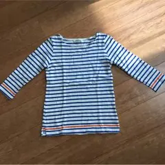 ボーダー七分袖カットソー