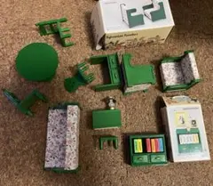 シルバニアファミリー緑家具６点