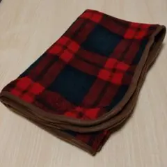 British blanket 赤と黒のチェック柄