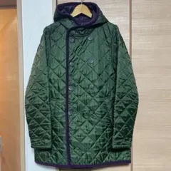 定価約5万【ラベンハム】イギリス製フーディーダブルブレストキルティングジャケット