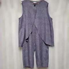 グレー パンツセットアップ LL ポリエステル100%
