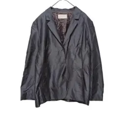 916【ジェニー】 テーラードジャケット　イタリア製　光沢感　羽織り