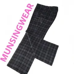 マンシングウェア　76 チェック柄 ゴルフ　パンツ　冬