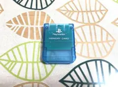 PS1　プレイステーション1用　ソニー純正　メモリーカード　アイランドブルー