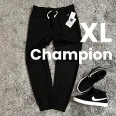 ■新品■　チャンピオン　XL　メンズ　テーパードパンツ　ジョガーパンツ　ブラック