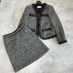 ✨美品✨ツイード✨【マッキントッシュフィロソフィー】セットアップ　36 ウール