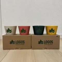 i*a様 LOGOS ロゴス　マルチカップ　キャンプ　4個セットのサムネイル