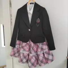 大幅お値下げ130チェック セレモニー 入学 卒園 発表会 結婚式 フォーマル