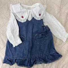 デニムジャンバースカートとブラウス2点セット　バースデイ　まとめ売り