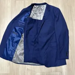 【美品】P.S.F.A ネイビーシャドーストライプ セットアップ AB7