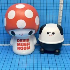 デイビッドマッシュルーム タケヤマノリヤ　ソフビ　キノコ　デザイナーズソフビ