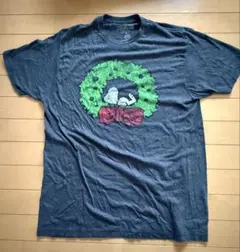PEANUTS スヌーピー クリスマス Tシャツ グレー Lのサムネイル